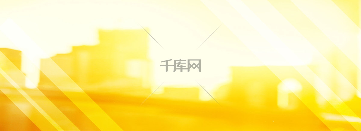 【梦幻秋韵城市剪影banner海报背景】背景素材