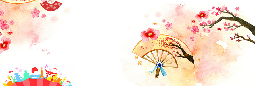 淘宝动漫樱花PSD主图背景素材背景图片免费