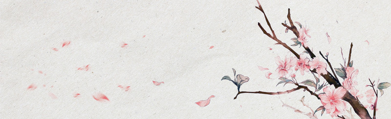 淘宝青春淡雅古风百搭banner
