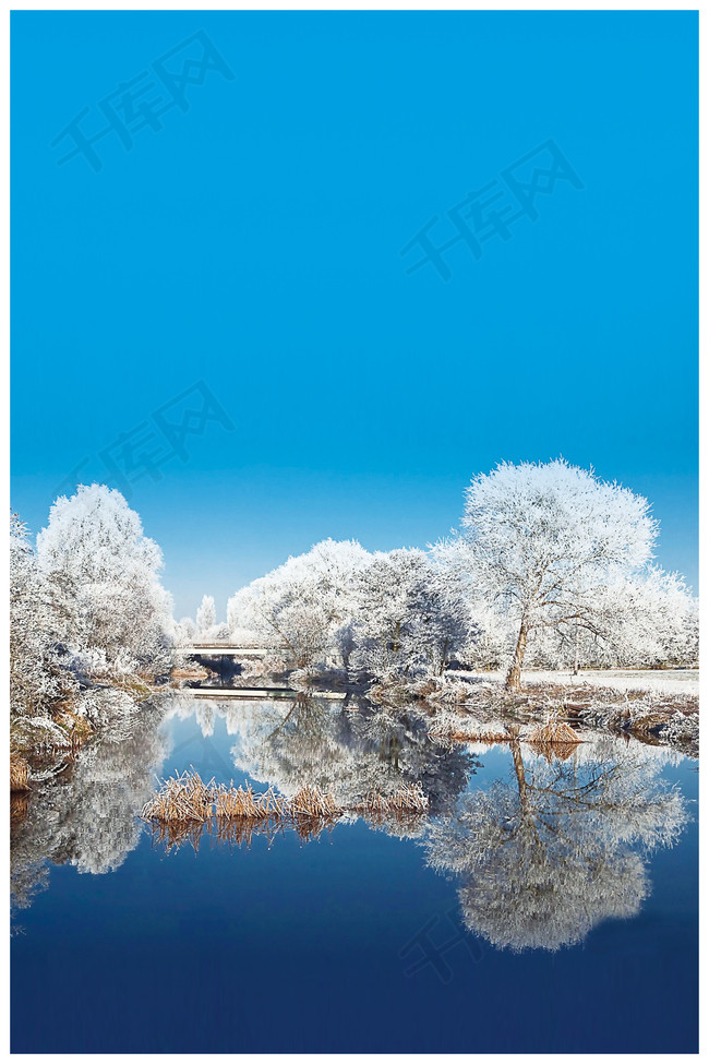 冬季雪景海报背景图片免费下载_海报banner/psd_千库