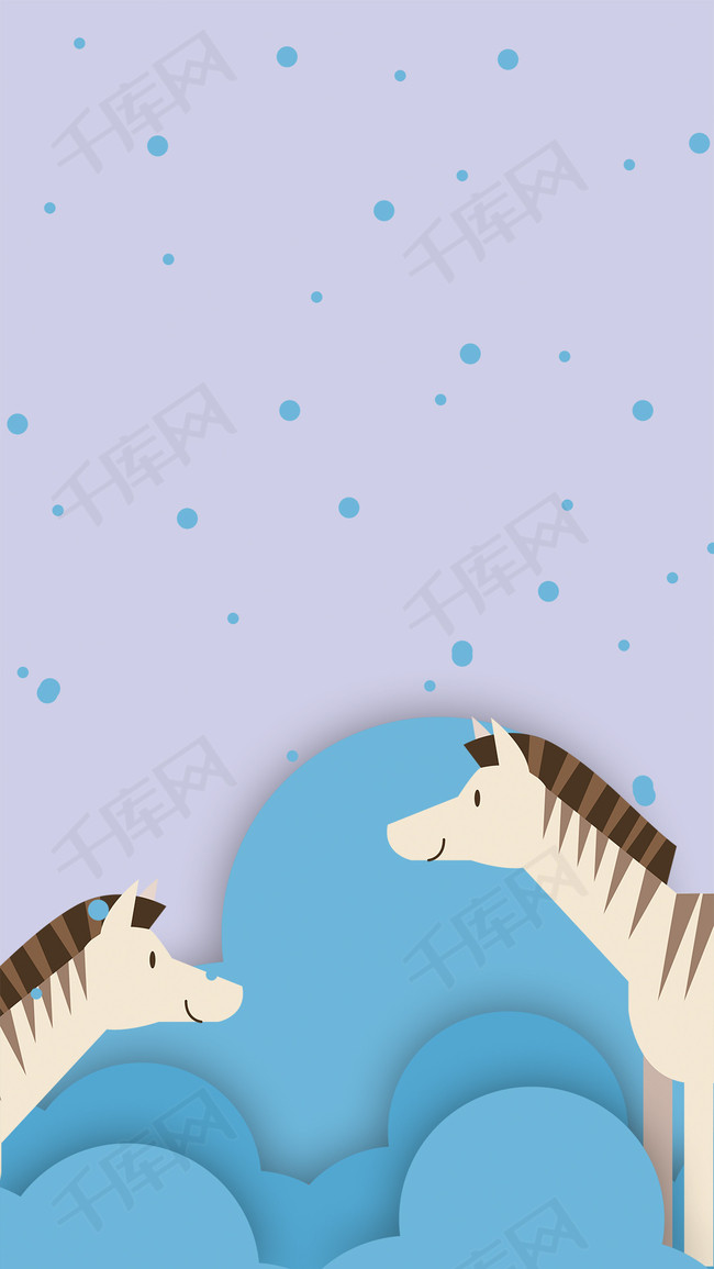 可爱卡通公益保护动物背景图