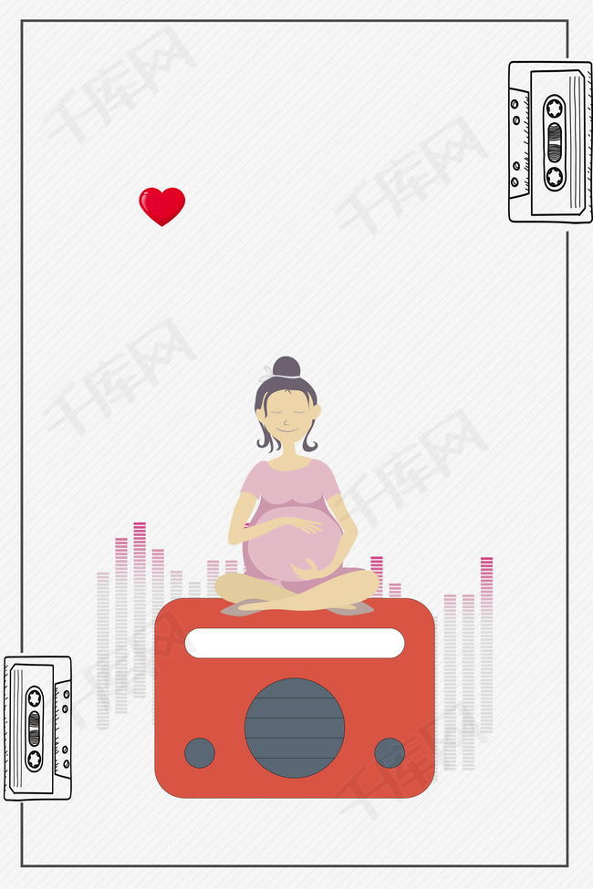 卡通温馨胎教音乐背景图片免费下载_广告背景