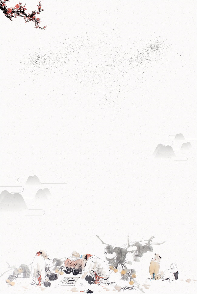 中国文化传承经典海报背景