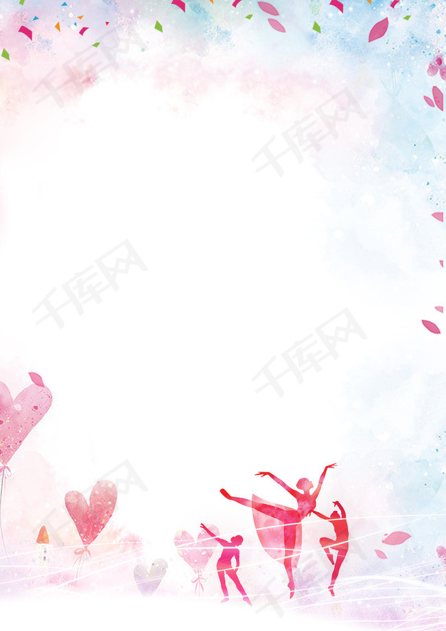 舞蹈培训班招生宣传单背景素材背景图片免费下