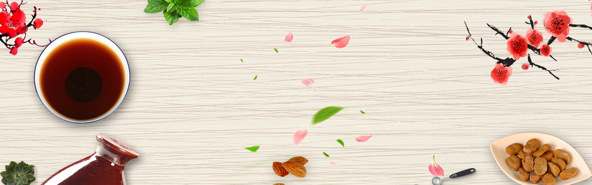 中华美食简约小清新木纹banner背景图片素材