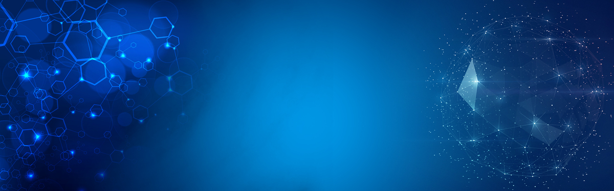 科技大气线条光banner背景