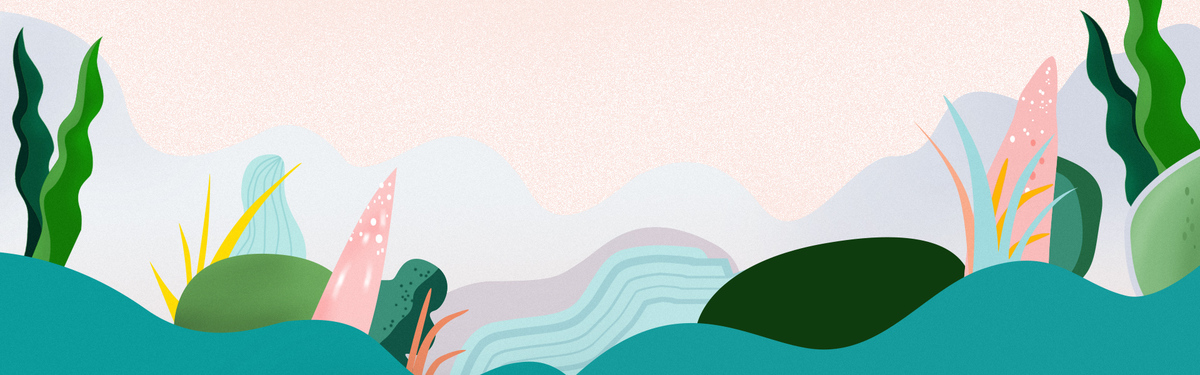 清新手绘女生系列banner海报背景_psd素材免费下载_ *