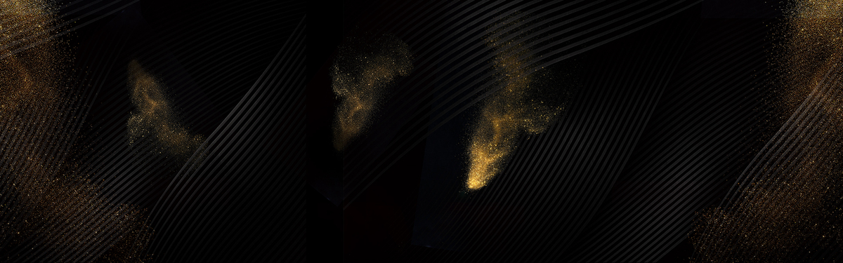 科技感黑金金粉商务psd分层banner