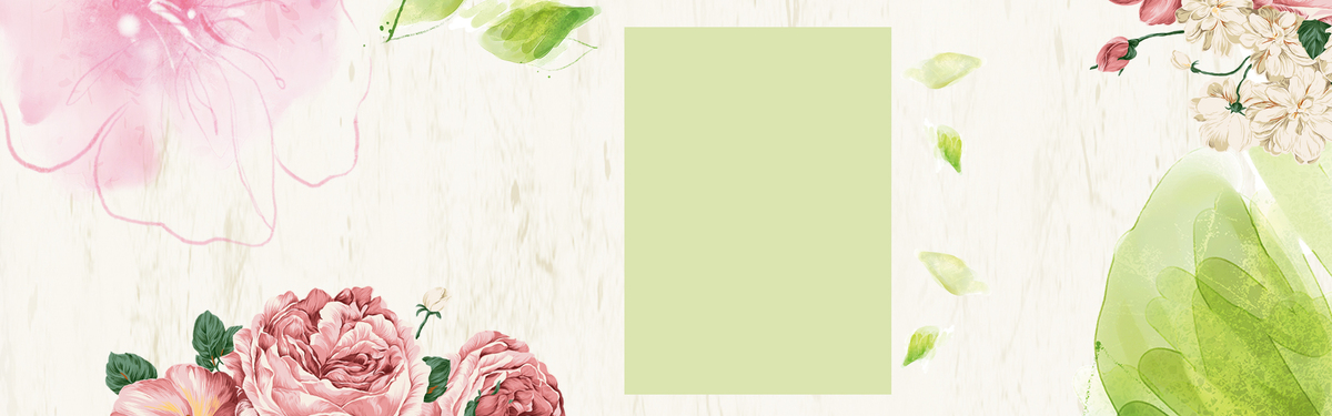 手绘卡通纹理花卉banner海报背景背景图片素材