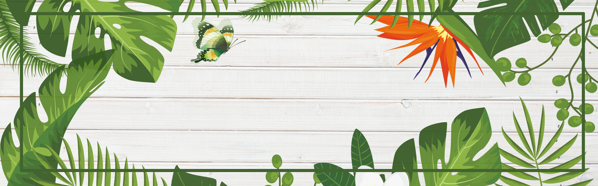 上新手绘春天绿色banner海报背景图片素材