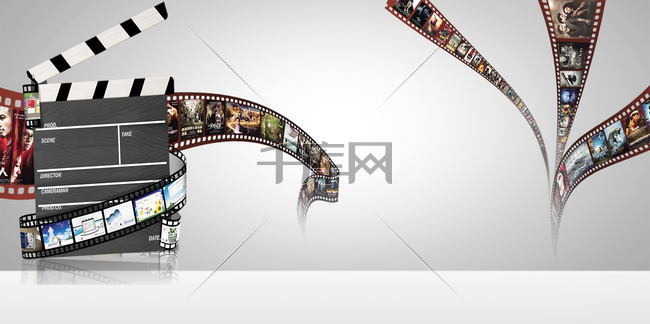 休闲时光电影院看电影psd素材