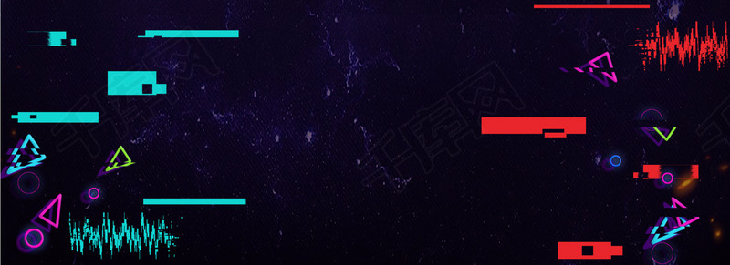 618年中大促抖音故障风海报钻背景图片免费下