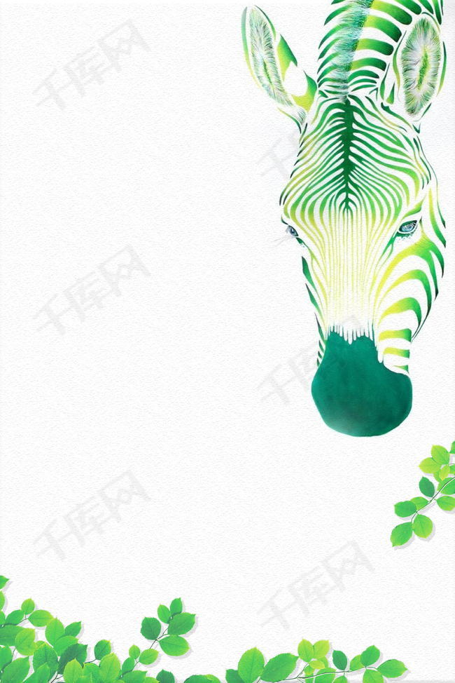 创意公益广告爱护动物背景
