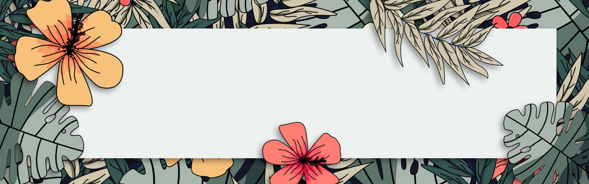 手绘唯美复古花朵banner海报背景背景图片素材