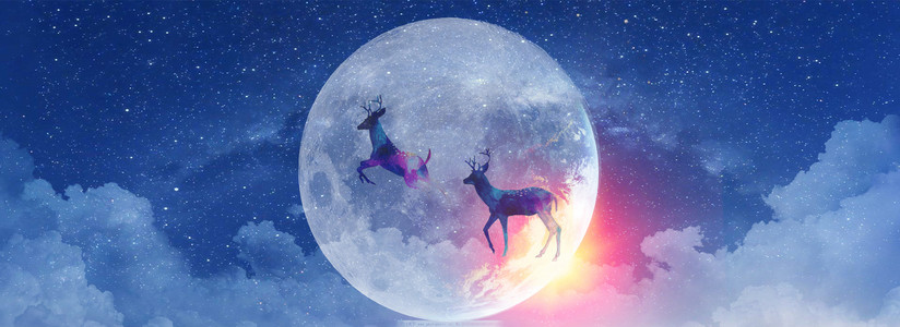 星空自然风景合成背景图片免费下载_广告背景