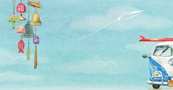 金色童年放飞梦想六一海报背景素材背景图片免