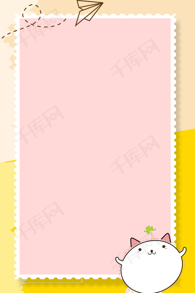 清新卡通动物边框背景2背景图片免费下载_广告背景