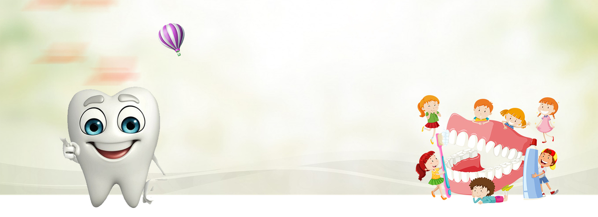全国爱牙日卡通牙齿banner
