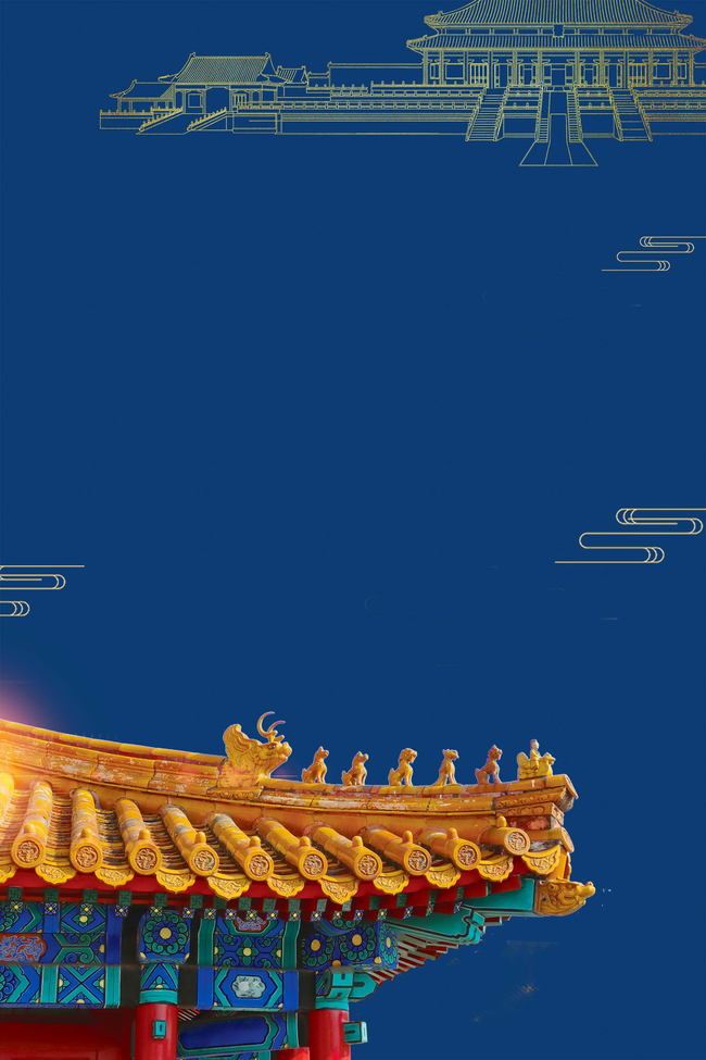 电视剧复古宫廷风背景