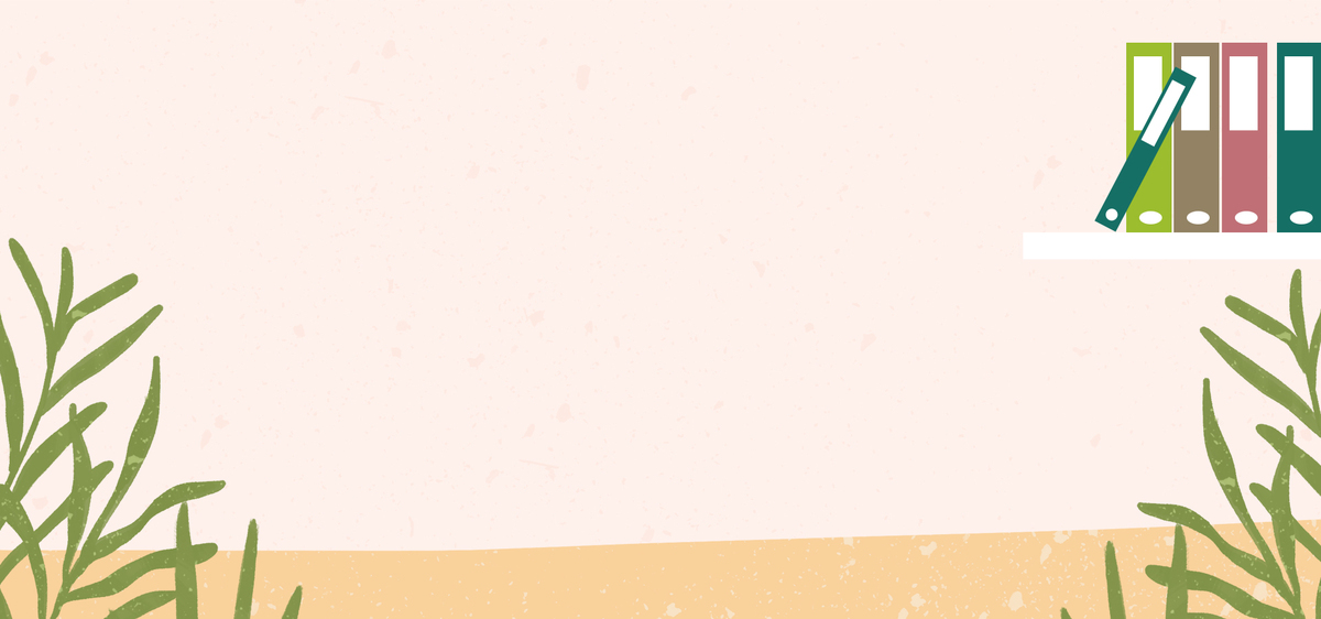 清新手绘卡通墙面banner背景