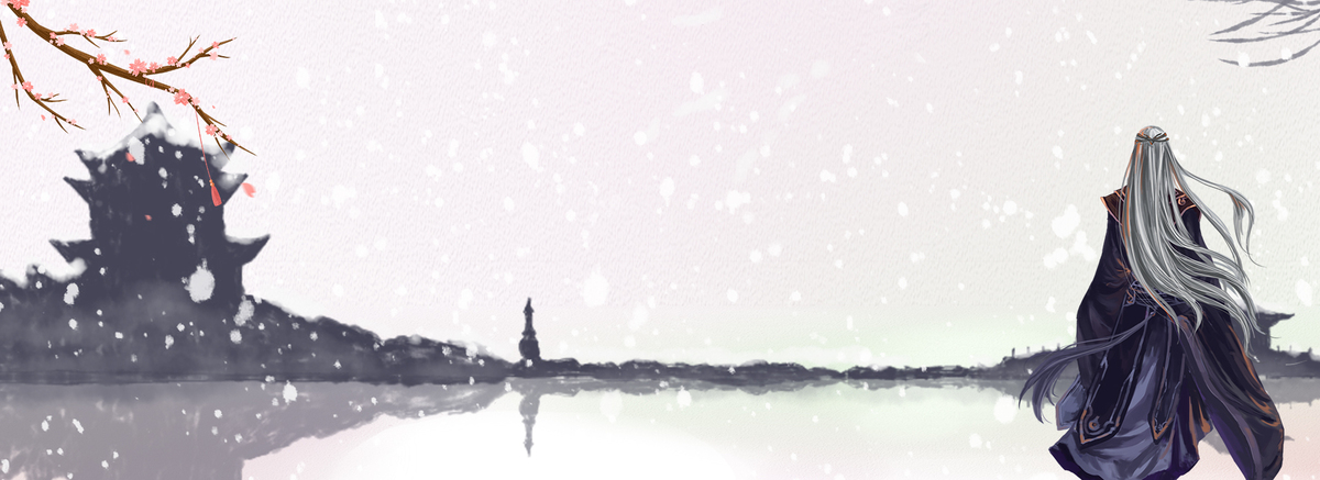 文艺小清新古风梅花感恩教师节促销背景图片免