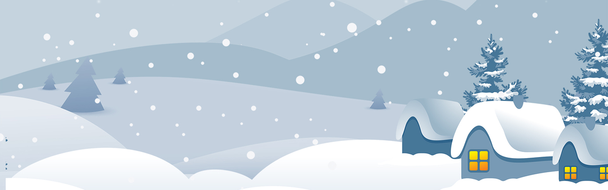 卡通雪景文艺背景背景图片素材