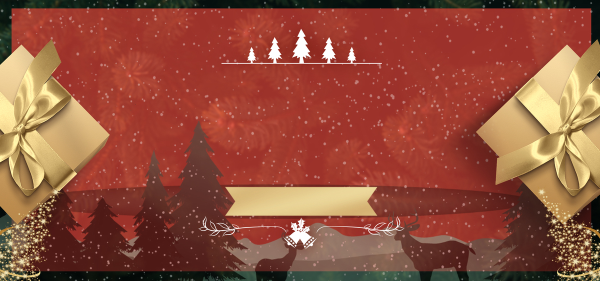 文艺复古简约圣诞节banner