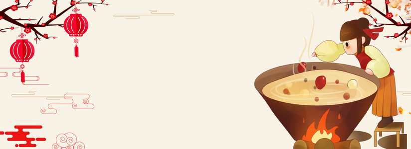 中国风传统习俗腊八节背景图片免费下载_广告