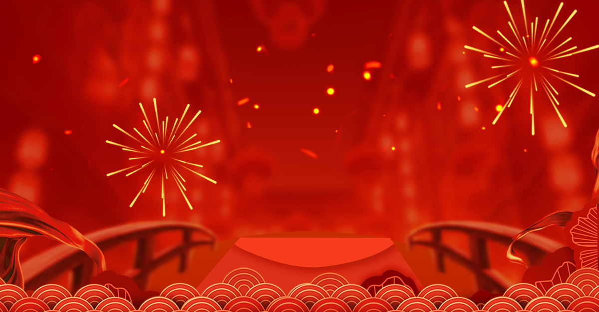 新春节日红色喜庆背景