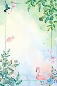 蓝色清新校园招聘会H5背景素材背景图片免费