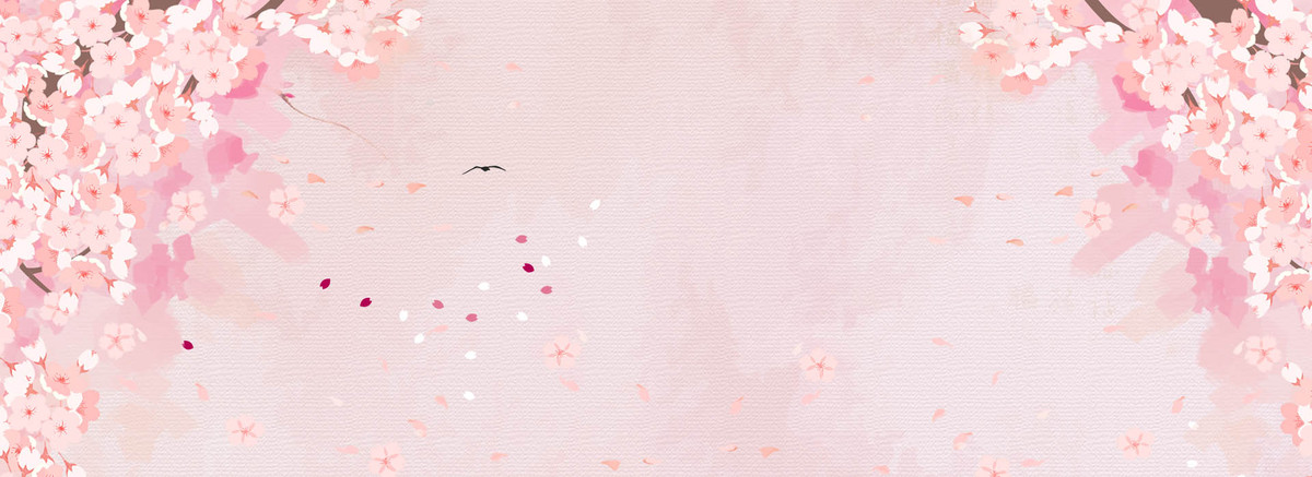 樱花节唯美粉色海报背景图片免费下载_海报b