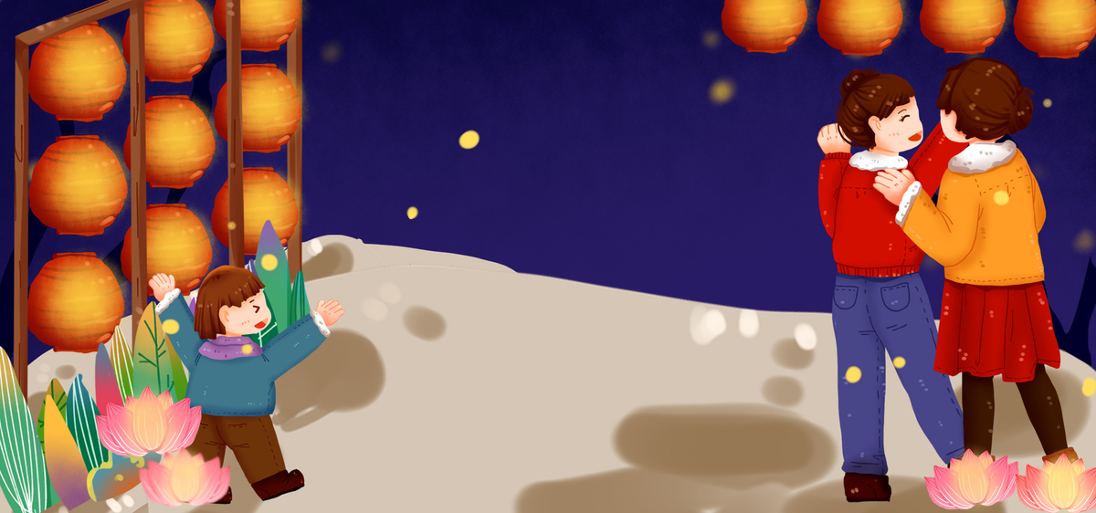 桂林西街灯笼夜景背景图片免费下载_海报ban