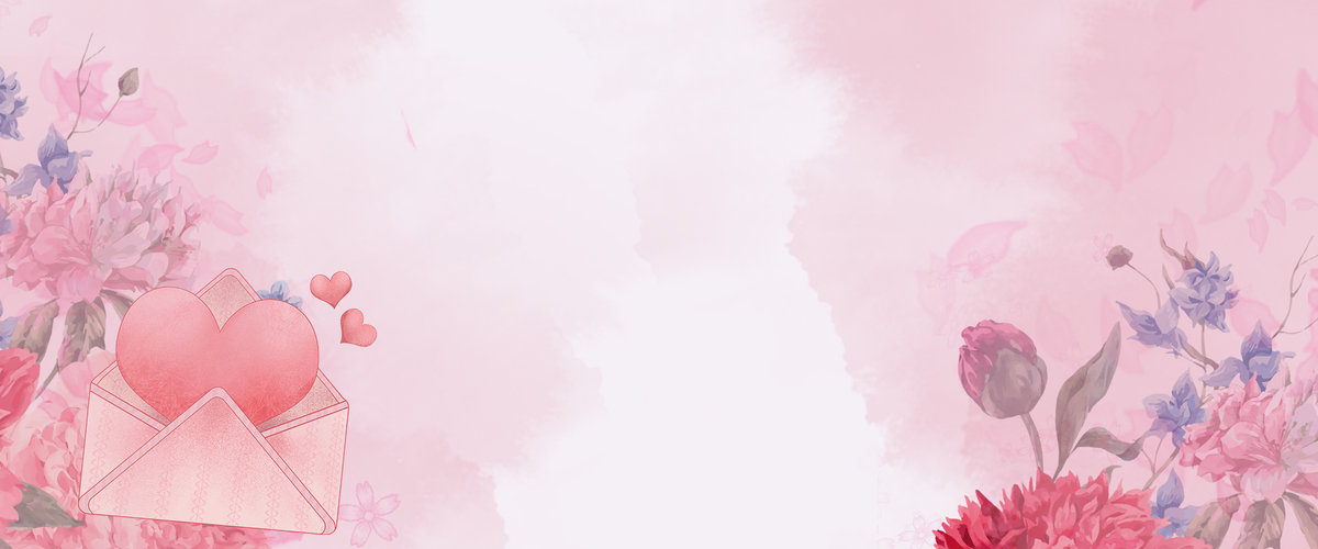 浪漫唯美鲜花粉色小清新女生节背景图片免费下