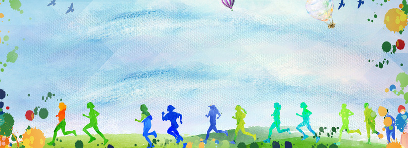 校园励志灰色简约体育比赛跑步海报背景图片免