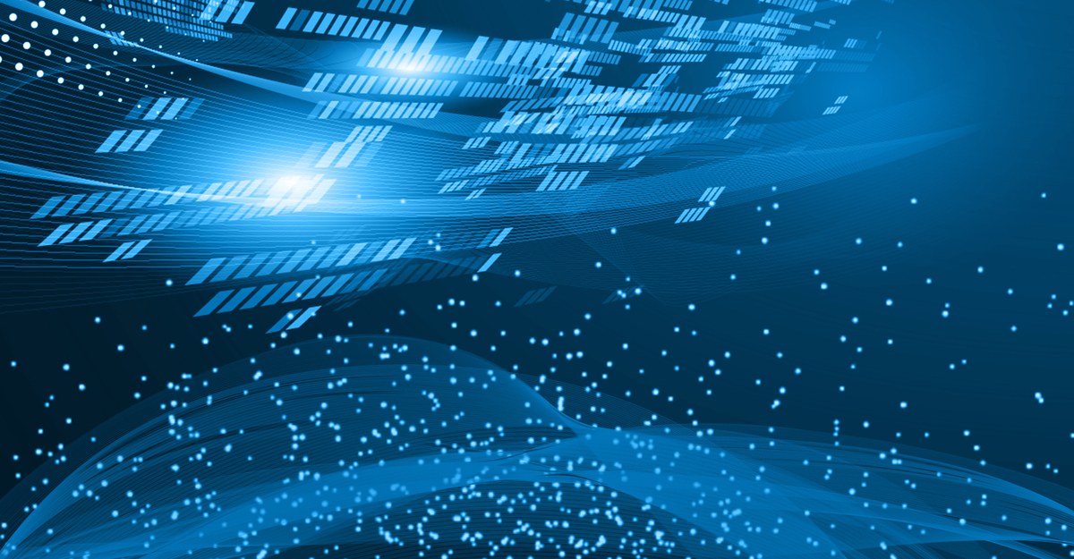 蓝色科技商务大气粒子互联网大数据背景