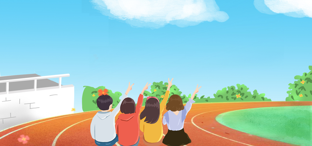 青春毕业季校园海报背景