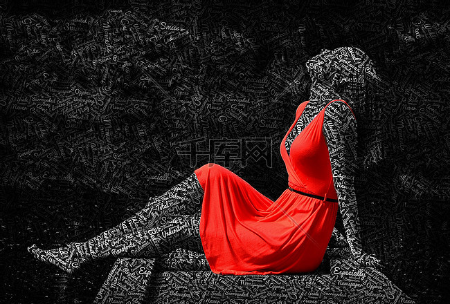 简约女模特服装平面广告背景图片免费下载_广