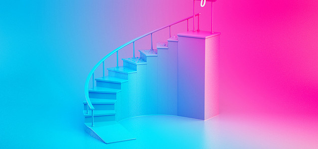 小清新梦幻舞蹈培训中心宣传海报背景素材背景