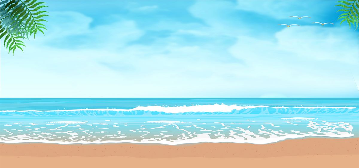 夏日海洋沙滩旅游海报banner