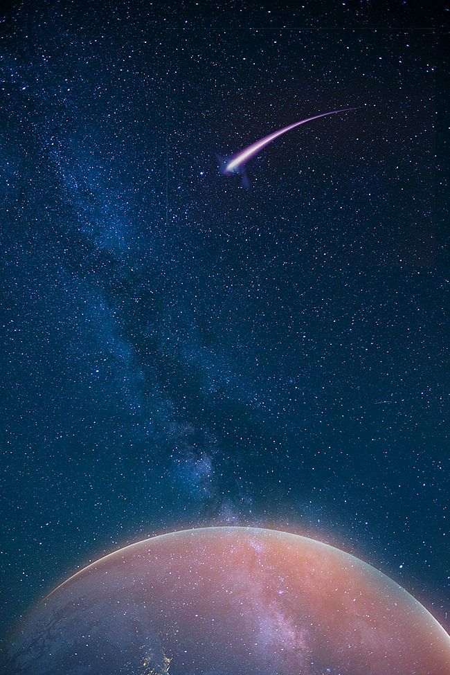 星空招聘_创意黑金星空炫酷招聘海报(3)