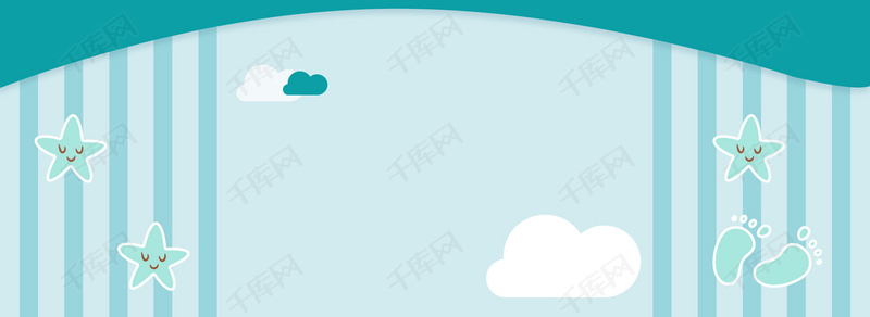 天猫卡通条纹图案母婴banner背景图片免费下载_海报