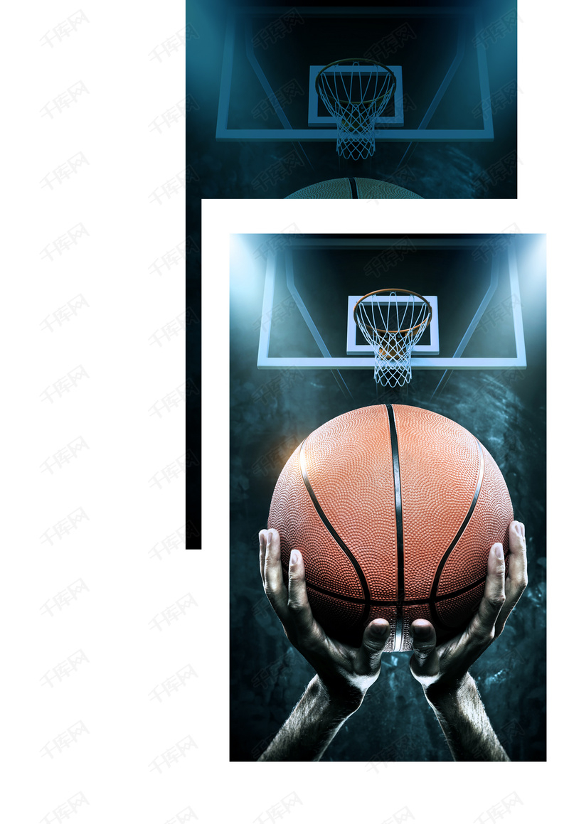 简约创意国际篮球日宣传海报背景