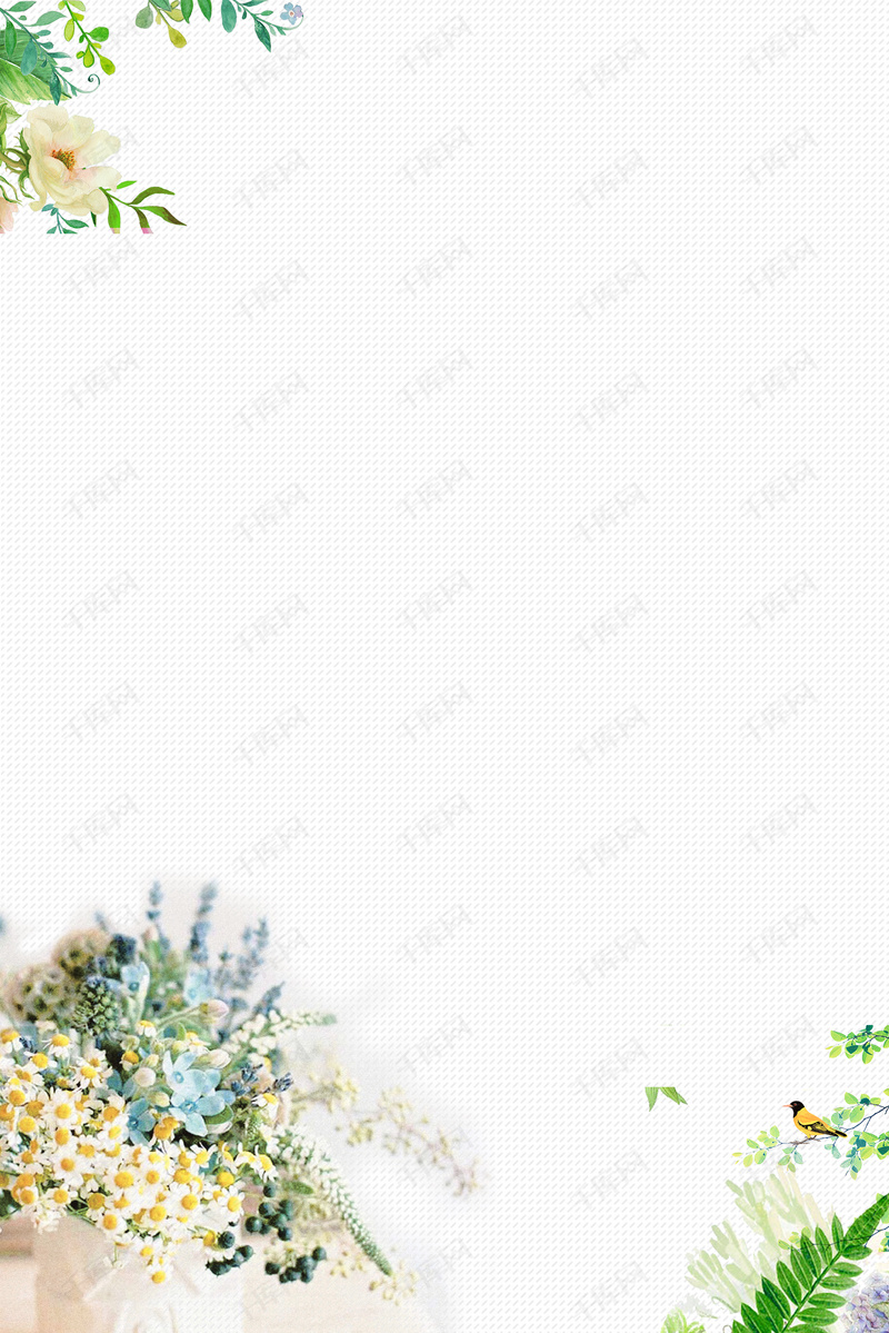 淡雅春季清新海报背景