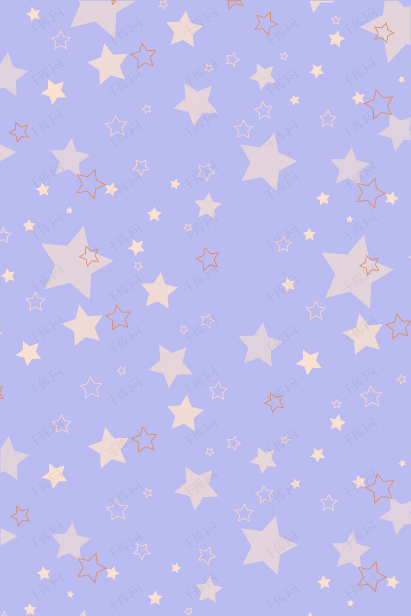 紫色星星底纹背景