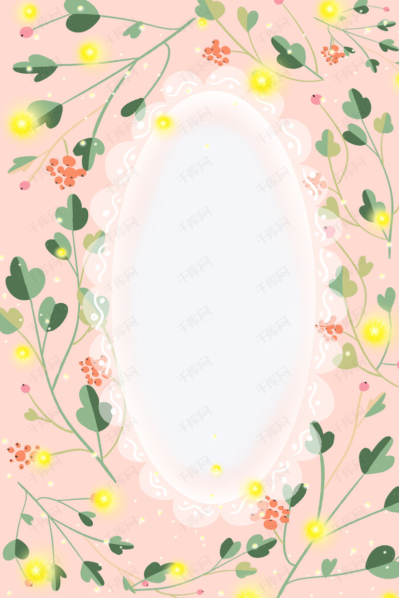 母亲节粉色花卉植物花边框背景图片免费下载_广告背景