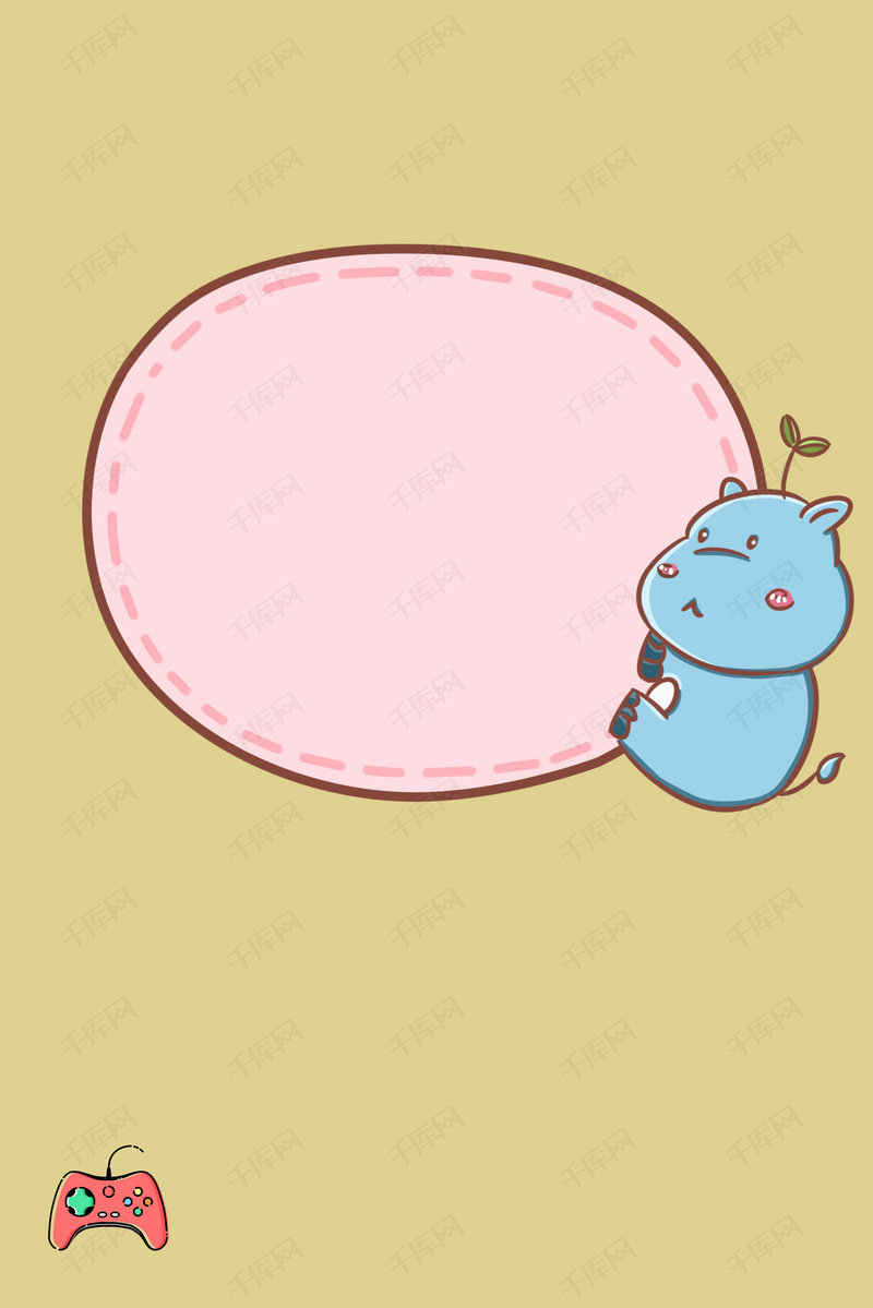 可爱儿童纯色动物背景边框背景图片免费下载_广告背景