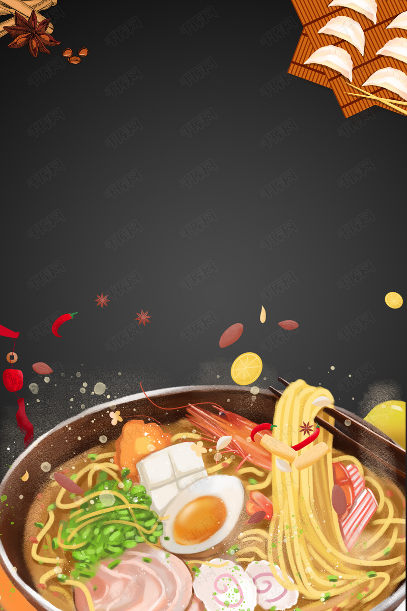 传统中式面馆面食背景图片免费下载_广告背景/psd_千