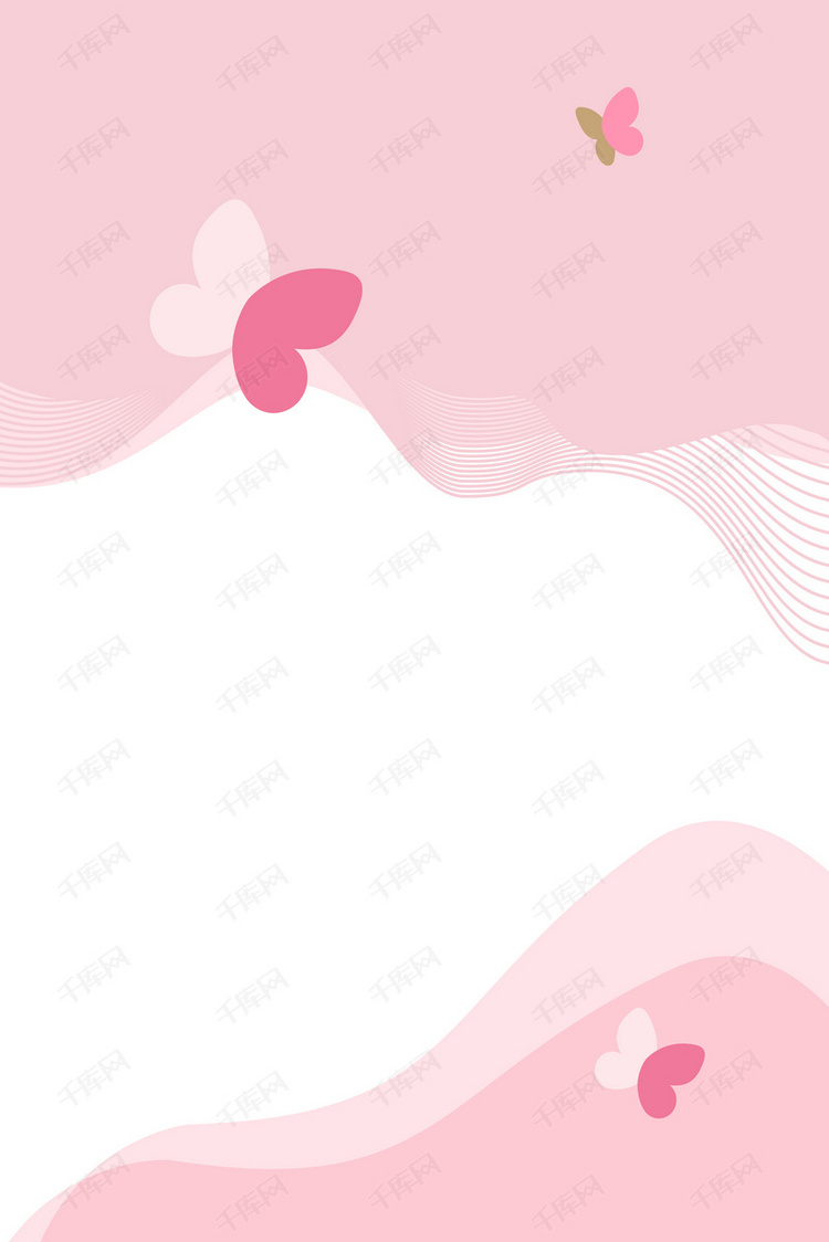 简约唯美浪漫几何线条ui封面背景海报