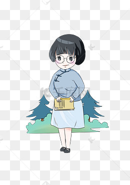 卡通人物女戴眼镜的相关搜索