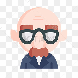 可爱绅士老人头像